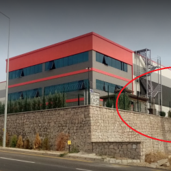 Olimpiyat Dış Cephe Bitmiş Hali Kırmızı Yuvarlak İçinde